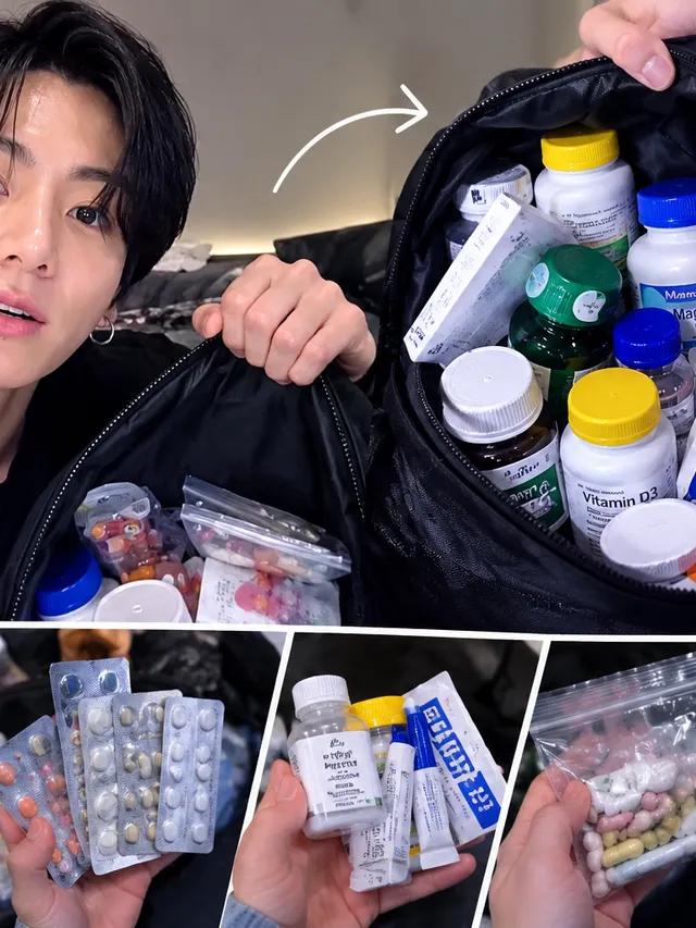 Tas Obat Jungkook Viral! Isi Tasnya Bikin ARMY Kaget, Ahli Soroti Risiko Konsumsi Banyak Suplemen