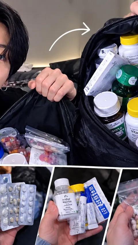 Tas Obat Jungkook Viral! Isi Tasnya Bikin ARMY Kaget, Ahli Soroti Risiko Konsumsi Banyak Suplemen